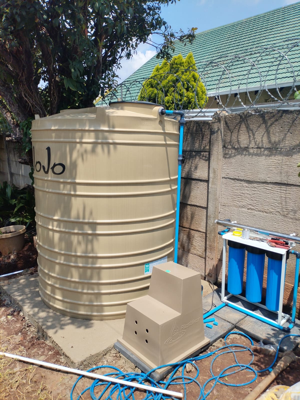 JoJo tank installation project